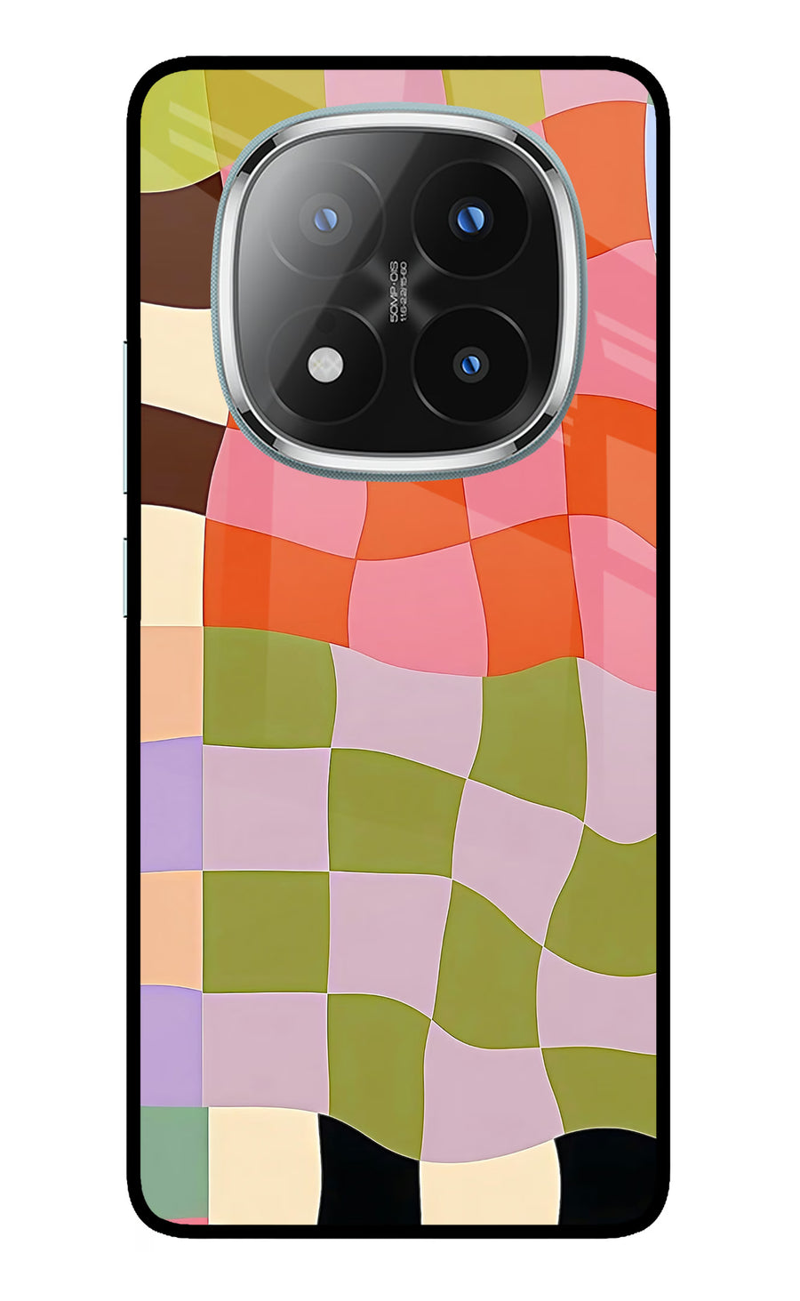 Wavy Grid Redmi Note 14 Pro Plus 5G Back Cover, Metal case