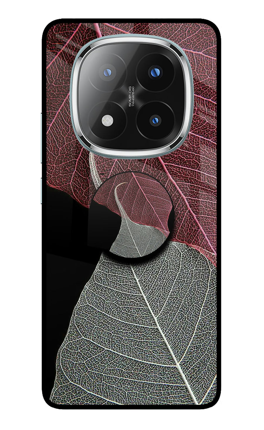 Leaf Pattern Redmi Note 14 Pro Plus 5G Pop Case, Metal case