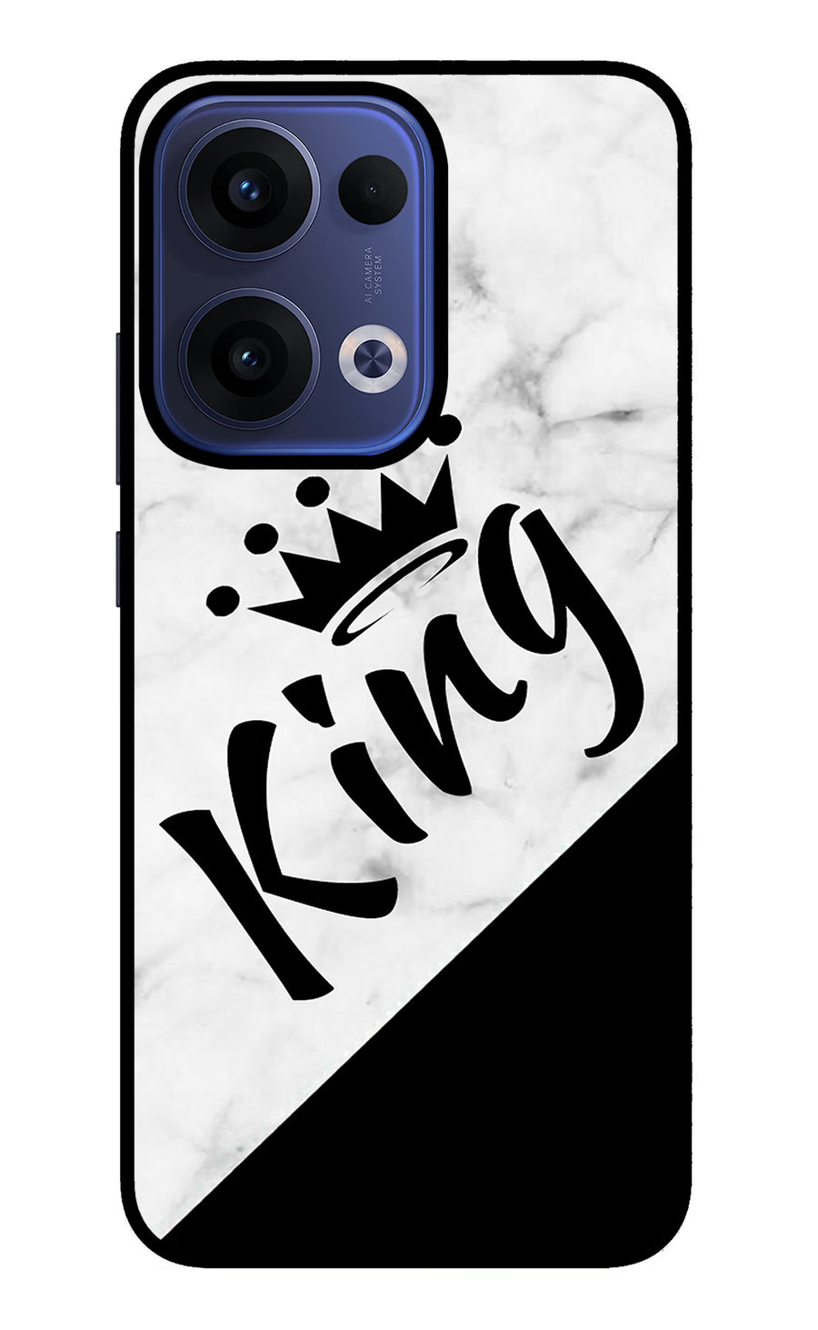 King Oppo Reno13 5G Back Cover, Metal case
