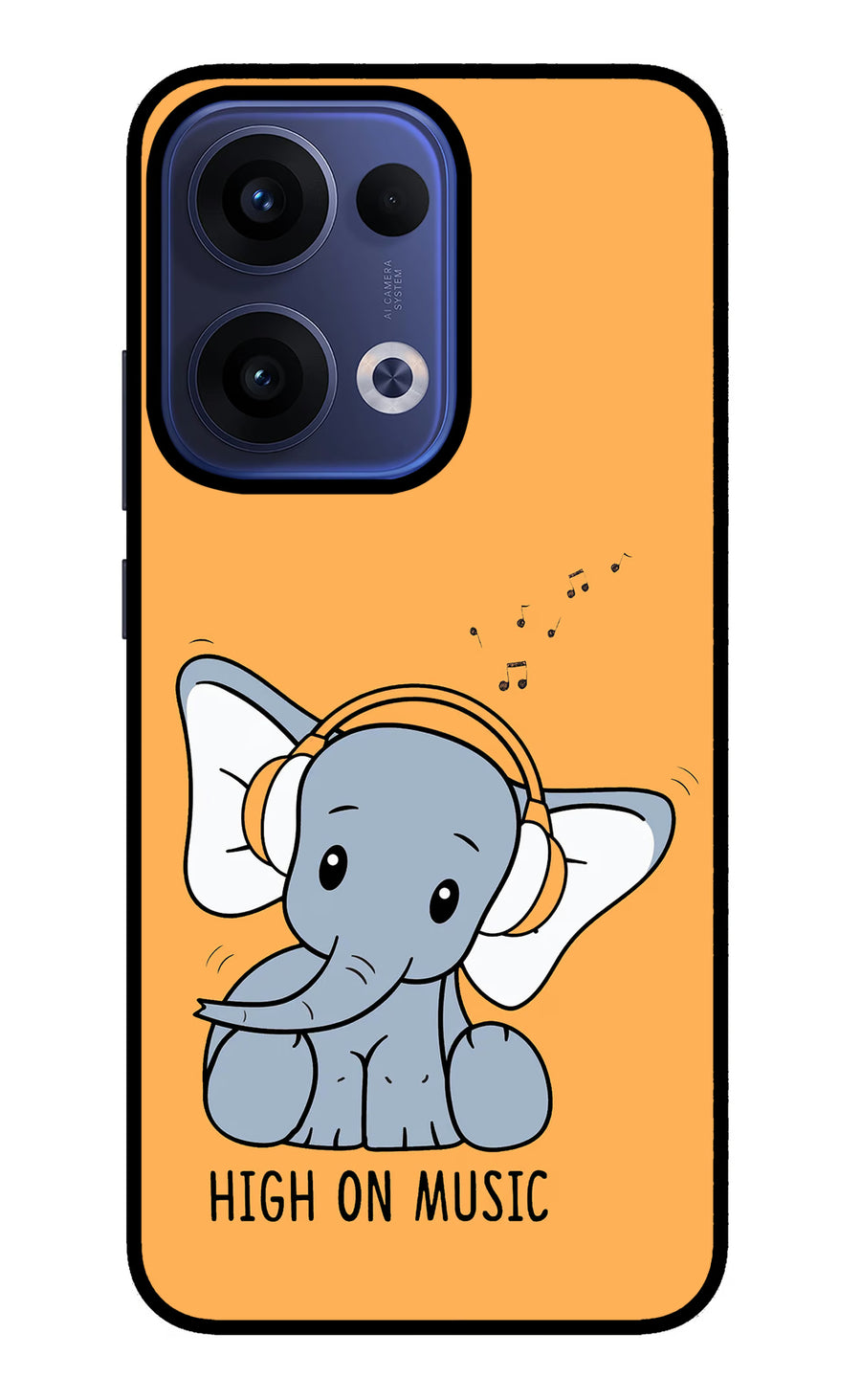 High On Music Oppo Reno13 5G Back Cover, Metal case