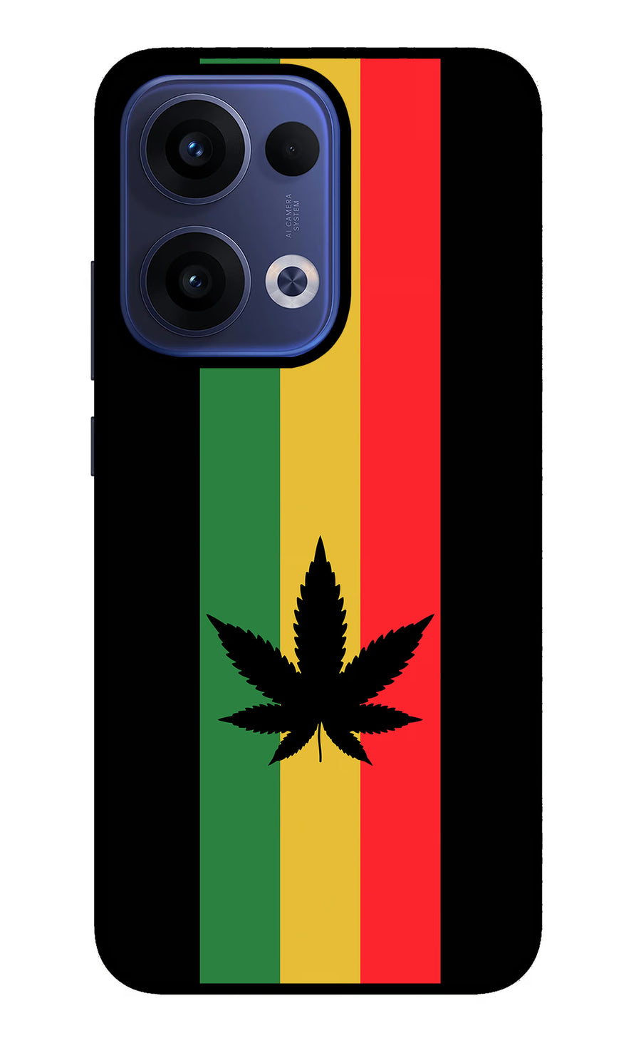 Weed Flag Oppo Reno13 5G Back Cover, Metal case