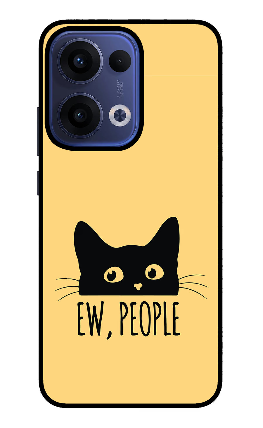 Ew People Catitude Oppo Reno13 5G Back Cover, Metal case