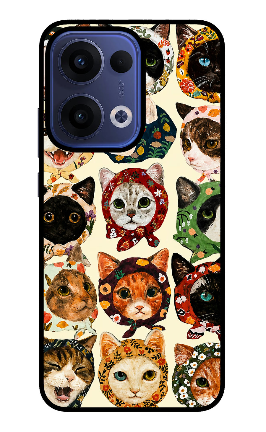 Cool Cat Oppo Reno13 5G Back Cover, Metal case