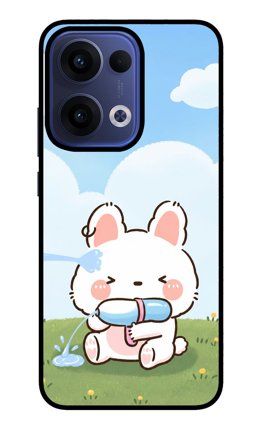Bunny Treat Oppo Reno13 5G Back Cover, Metal case
