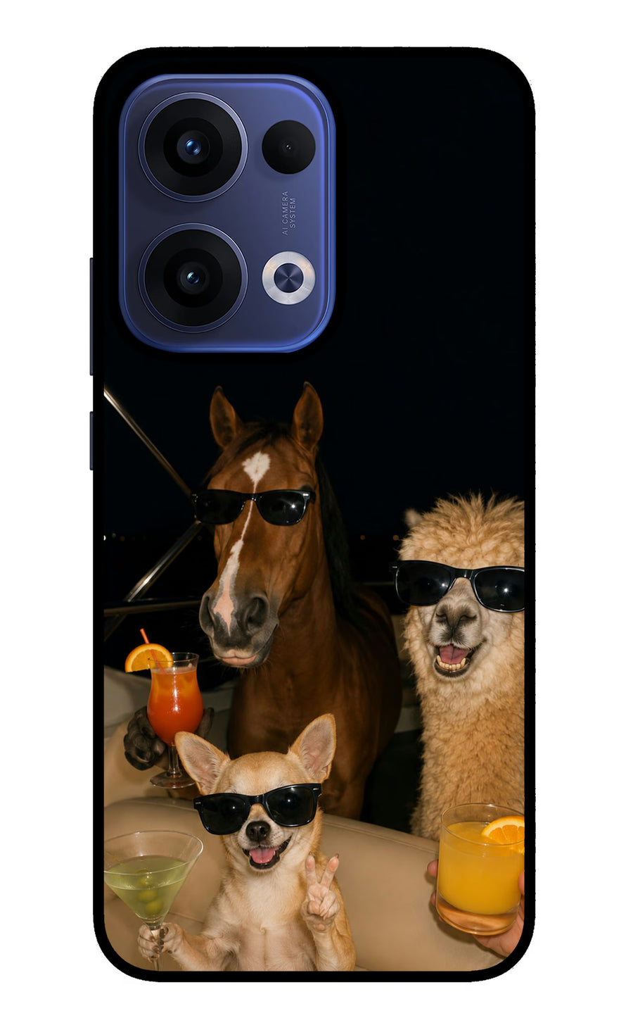 Party Squad Oppo Reno13 5G Back Cover, Metal case