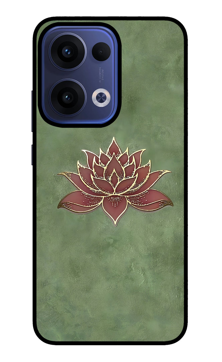 Lotus Grace Oppo Reno13 5G Back Cover, Metal case