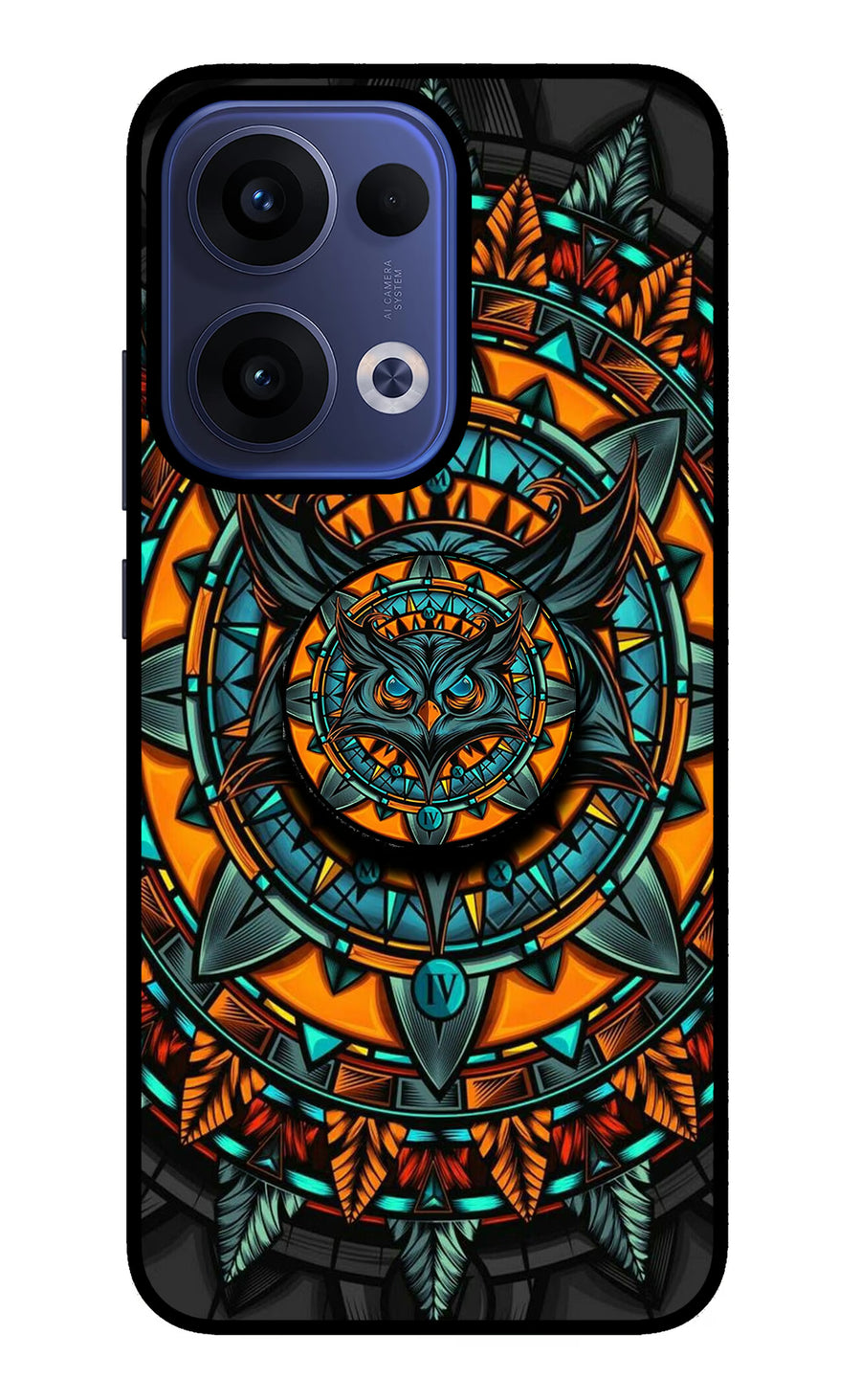 Angry Owl Oppo Reno13 5G Pop Case, Metal case