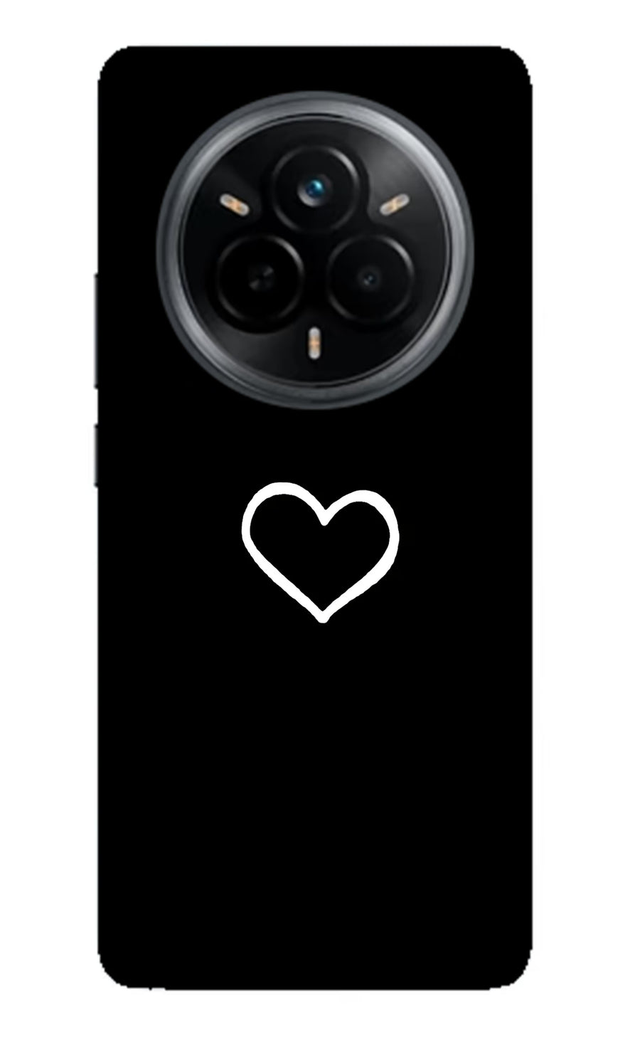 Heart Realme 14 Pro 5G Back Cover, Metal case