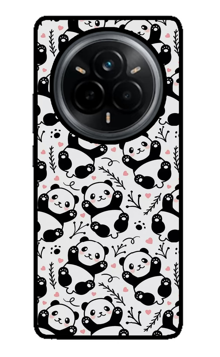 Cute Panda Realme 14 Pro 5G Back Cover, Metal case