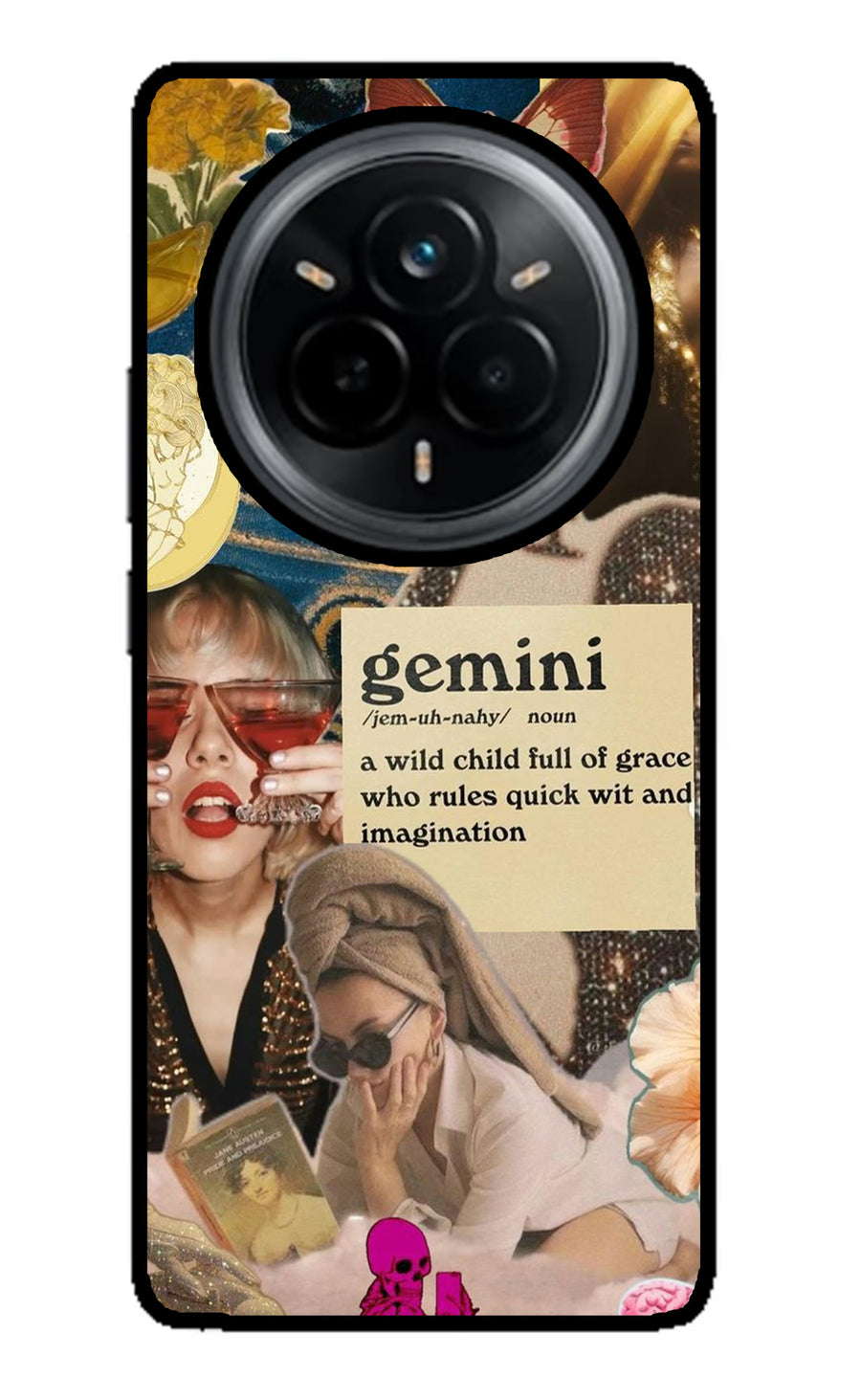 Gemini Zodiac Realme 14 Pro 5G Back Cover, Metal case