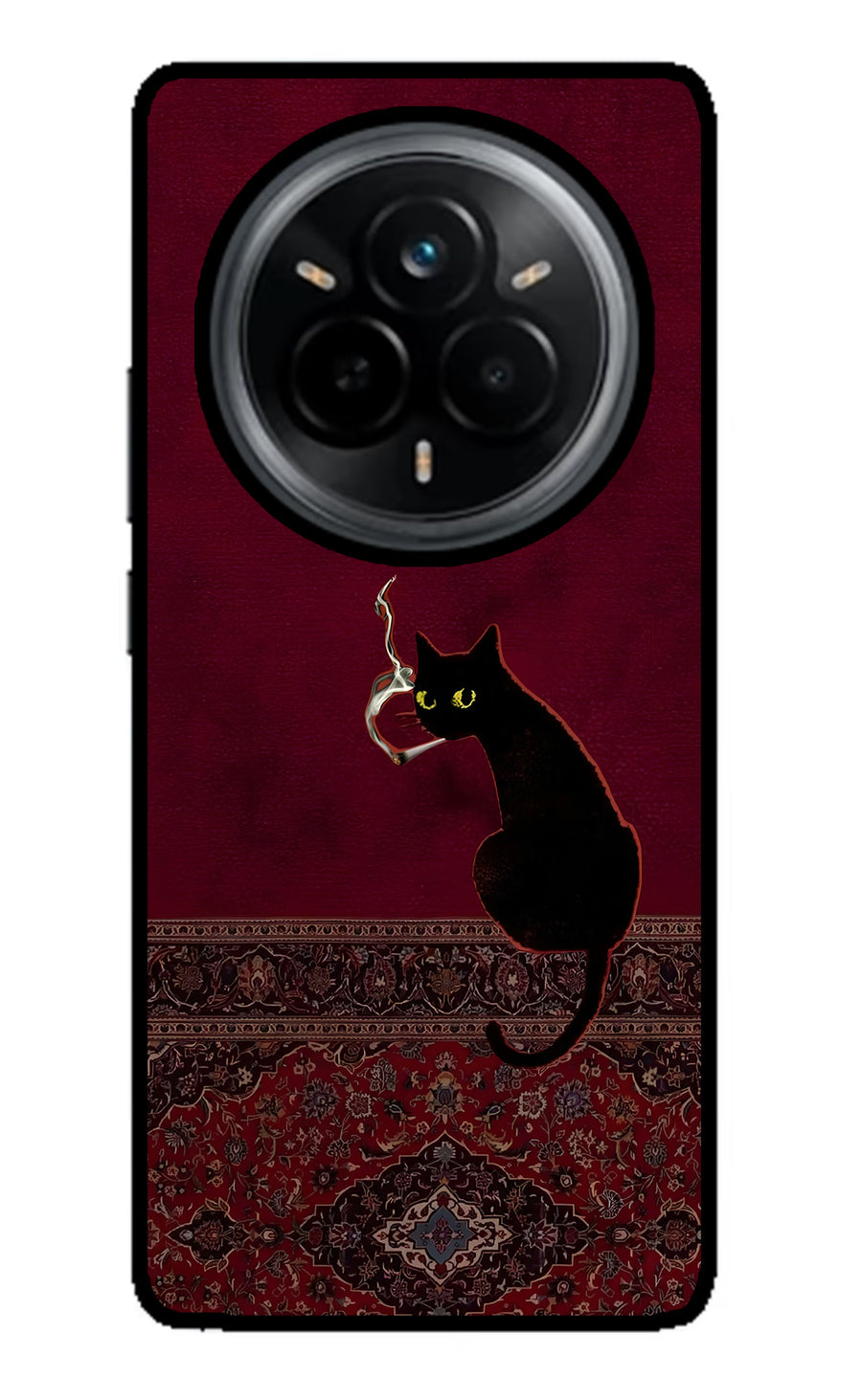 Midnight Cat Realme 14 Pro 5G Back Cover, Metal case