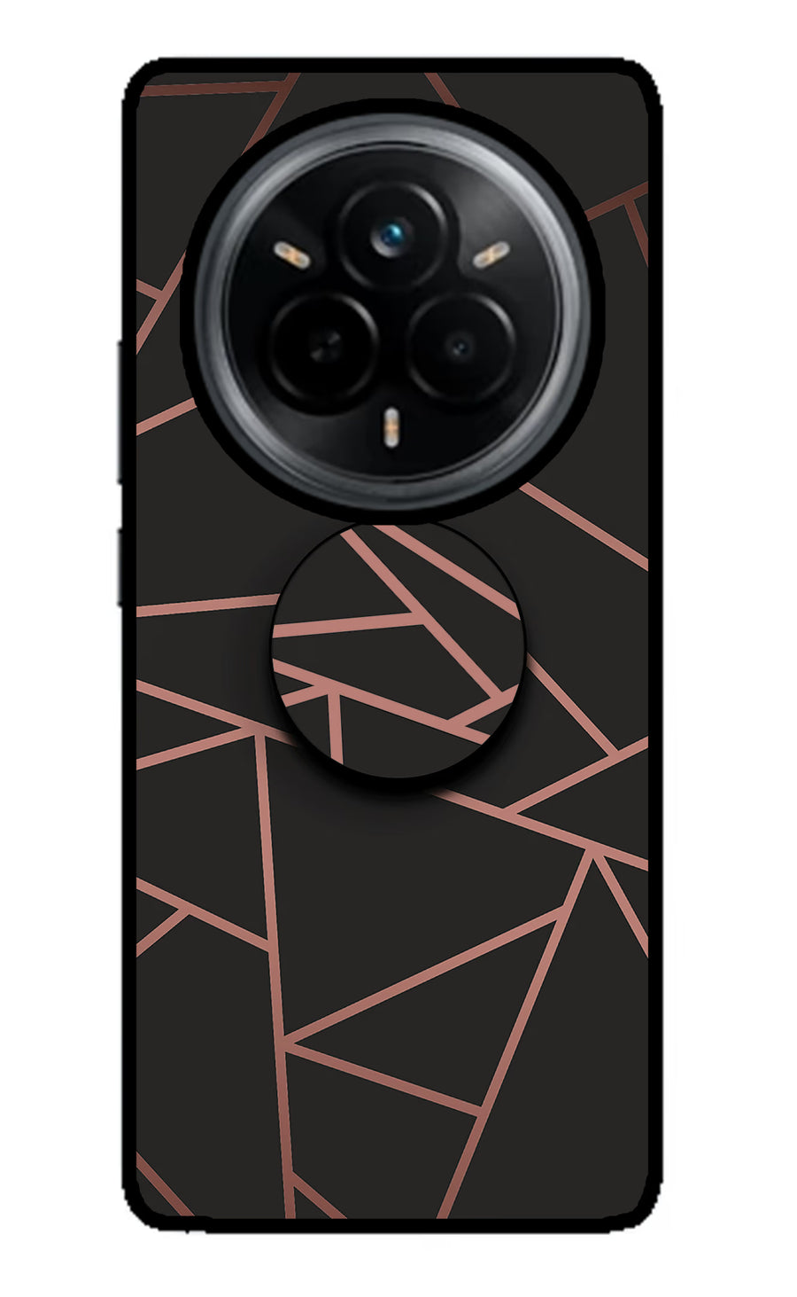 Geometric Pattern Realme 14 Pro 5G Pop Case, Metal case