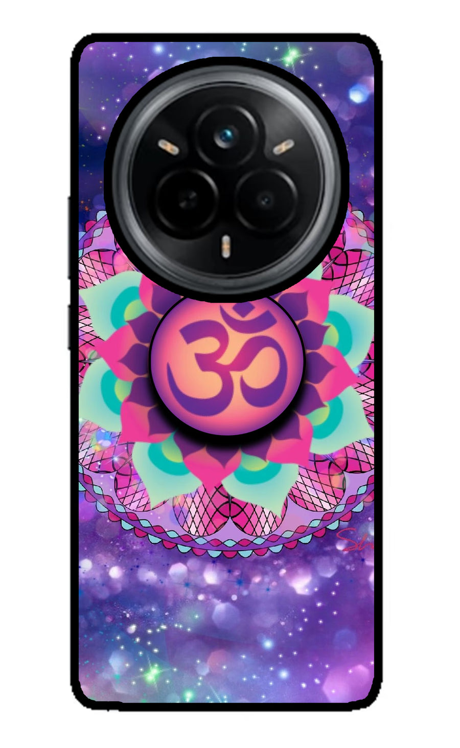 Om Purple Realme 14 Pro 5G Pop Case, Metal case