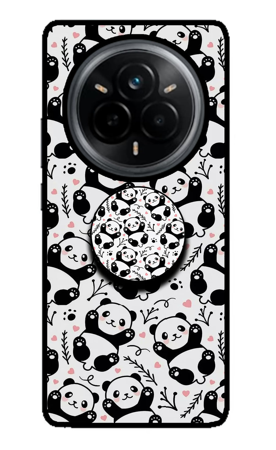Cute Panda Realme 14 Pro 5G Pop Case, Metal case