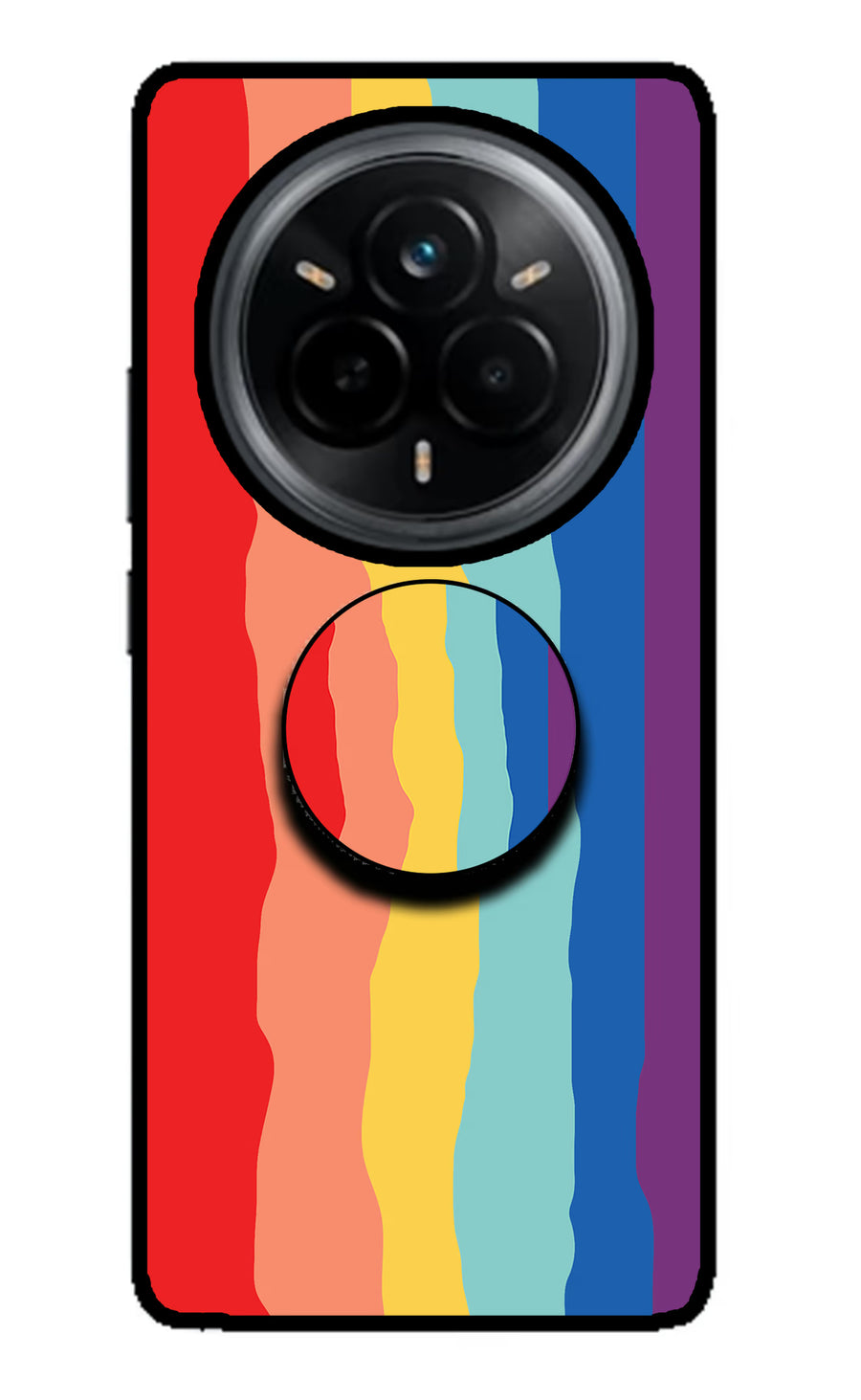 Rainbow Realme 14 Pro 5G Pop Case, Metal case