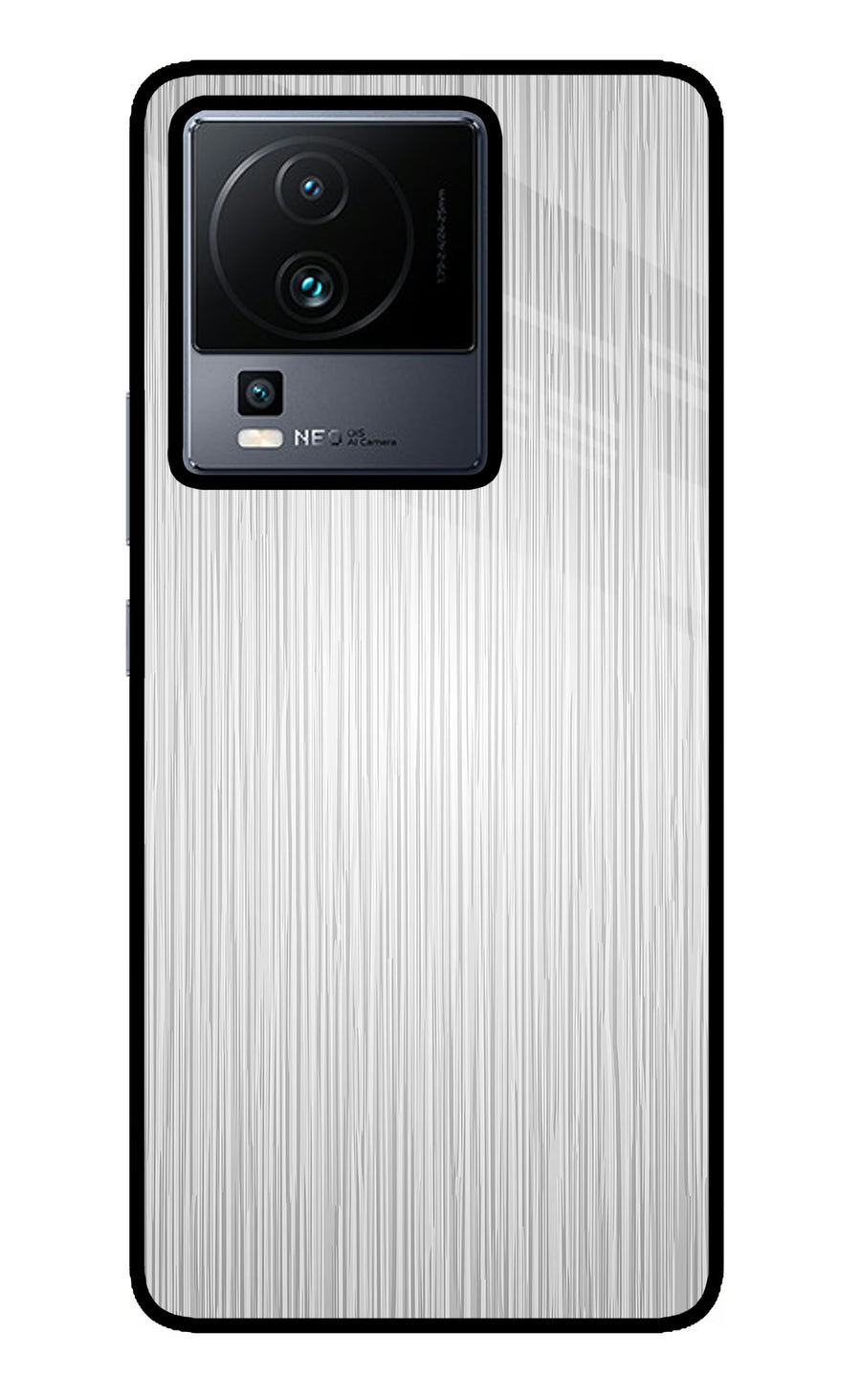 Wooden Grey Texture iQOO Neo 7 Back Cover, Metal case