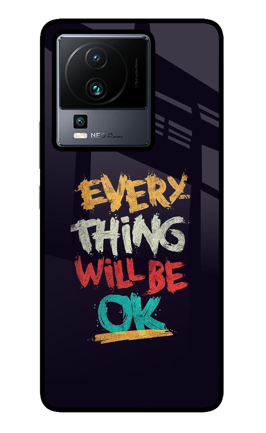 Everything Will Be Ok iQOO Neo 7 Back Cover, Metal case