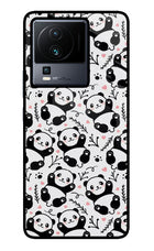 Cute Panda iQOO Neo 7 Metal Case Back Cover by Casekaro