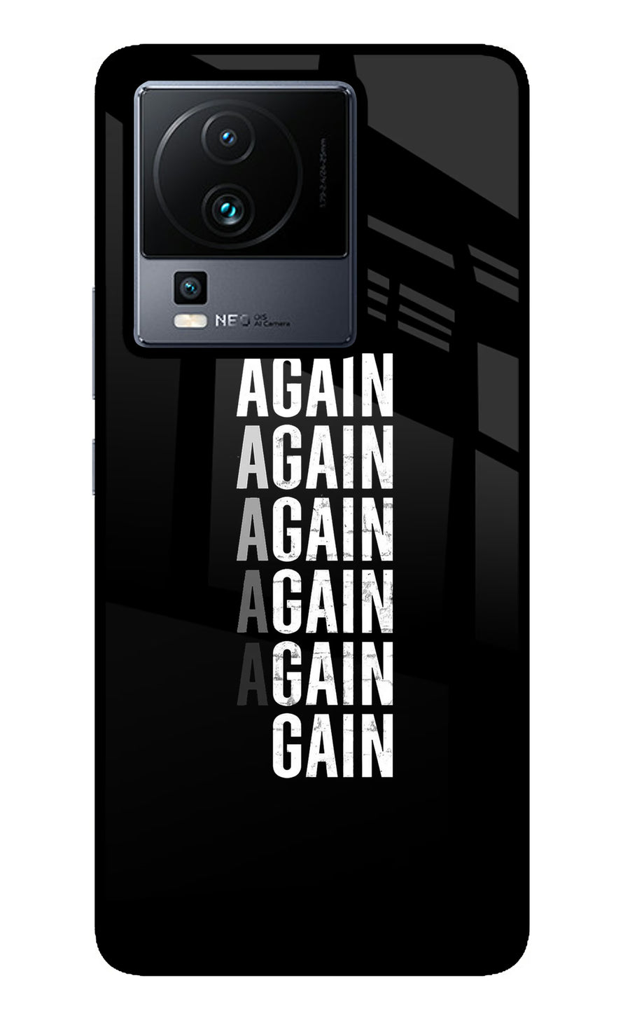 Again Again Gain iQOO Neo 7 Back Cover, Metal case