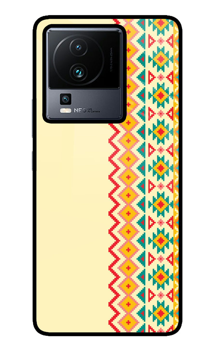 Ethnic Seamless iQOO Neo 7 Back Cover, Metal case