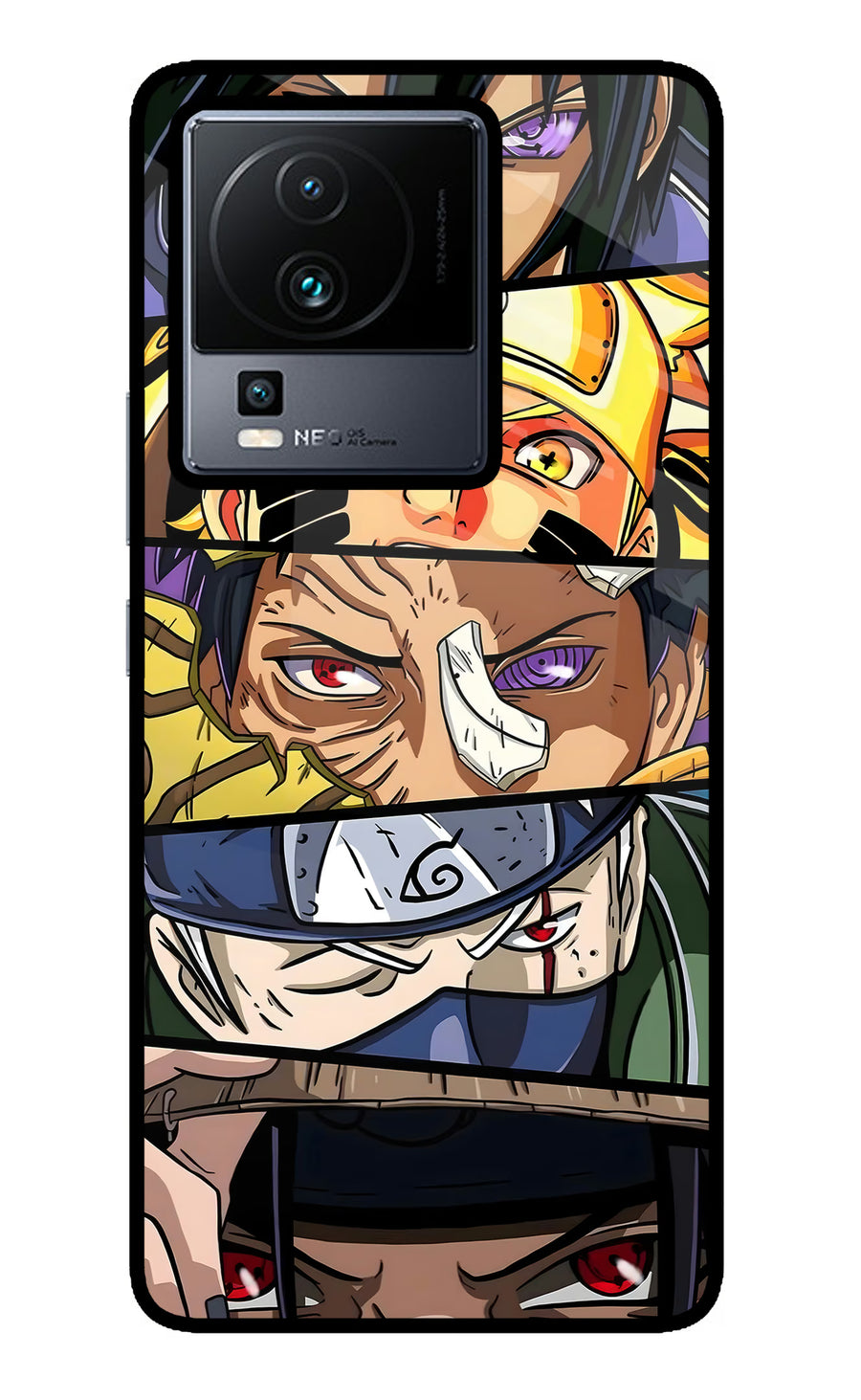 Naruto Character iQOO Neo 7 Back Cover, Metal case