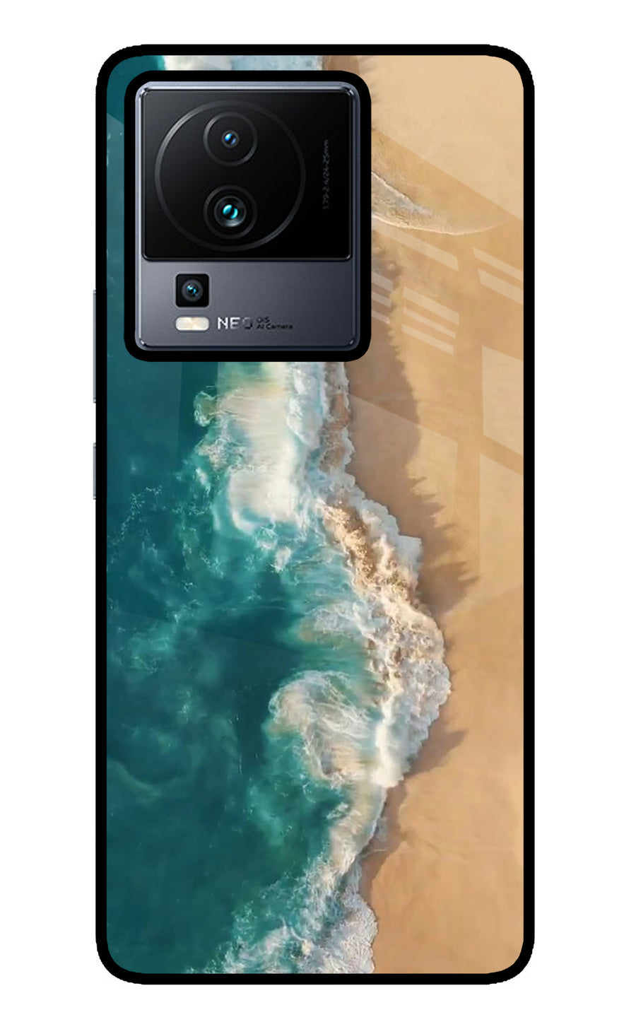 Ocean Beach iQOO Neo 7 Back Cover, Metal case