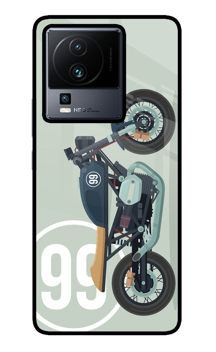 Classic Cafe Racer 99 iQOO Neo 7 Back Cover, Metal case