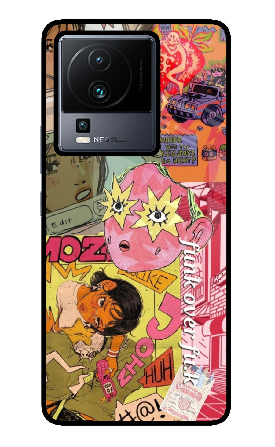 Funkover iQOO Neo 7 Back Cover, Metal case