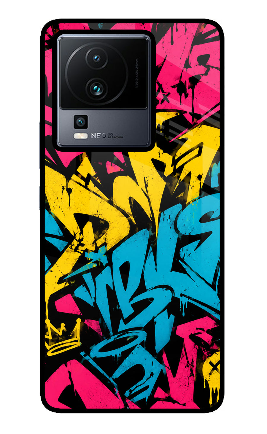 Graffiti Vibe iQOO Neo 7 Back Cover, Metal case