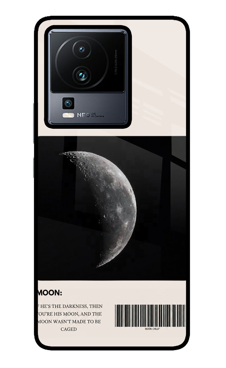 Moon Phase iQOO Neo 7 Back Cover, Metal case