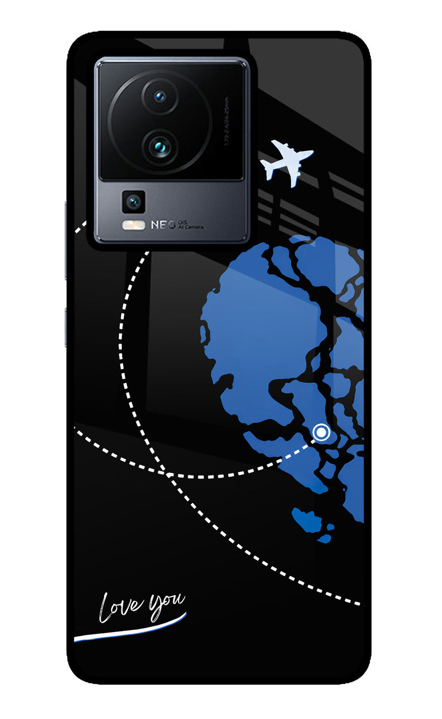 Love Orbit iQOO Neo 7 Back Cover, Metal case