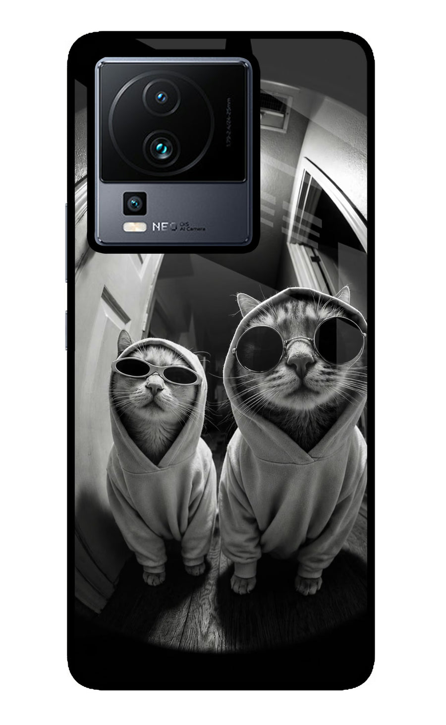 Hood Cats iQOO Neo 7 Back Cover, Metal case