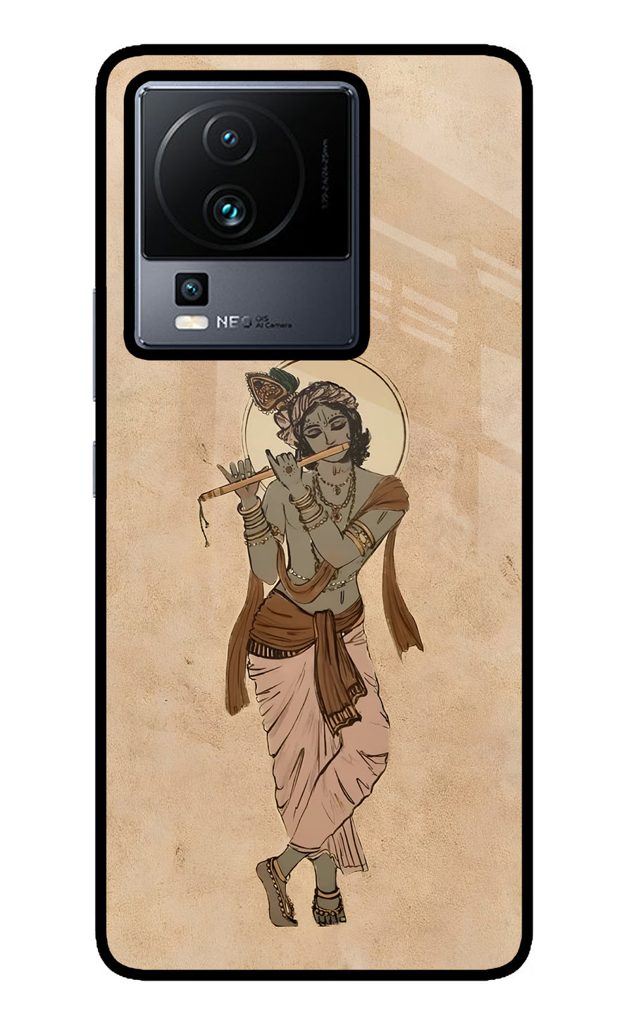 Krishna iQOO Neo 7 Back Cover, Metal case