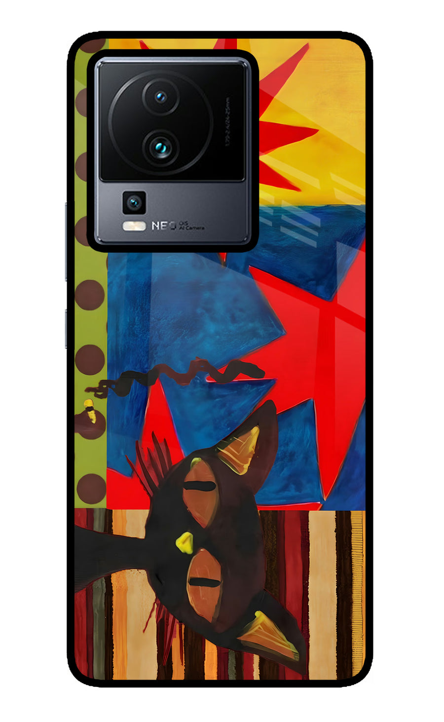 Pop Cat iQOO Neo 7 Back Cover, Metal case