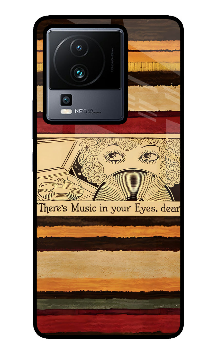 Vinyl Stripes iQOO Neo 7 Back Cover, Metal case