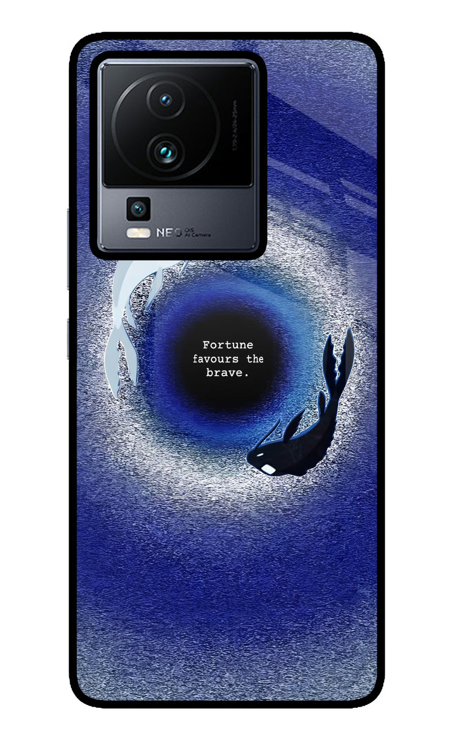 Dark Koi iQOO Neo 7 Back Cover, Metal case