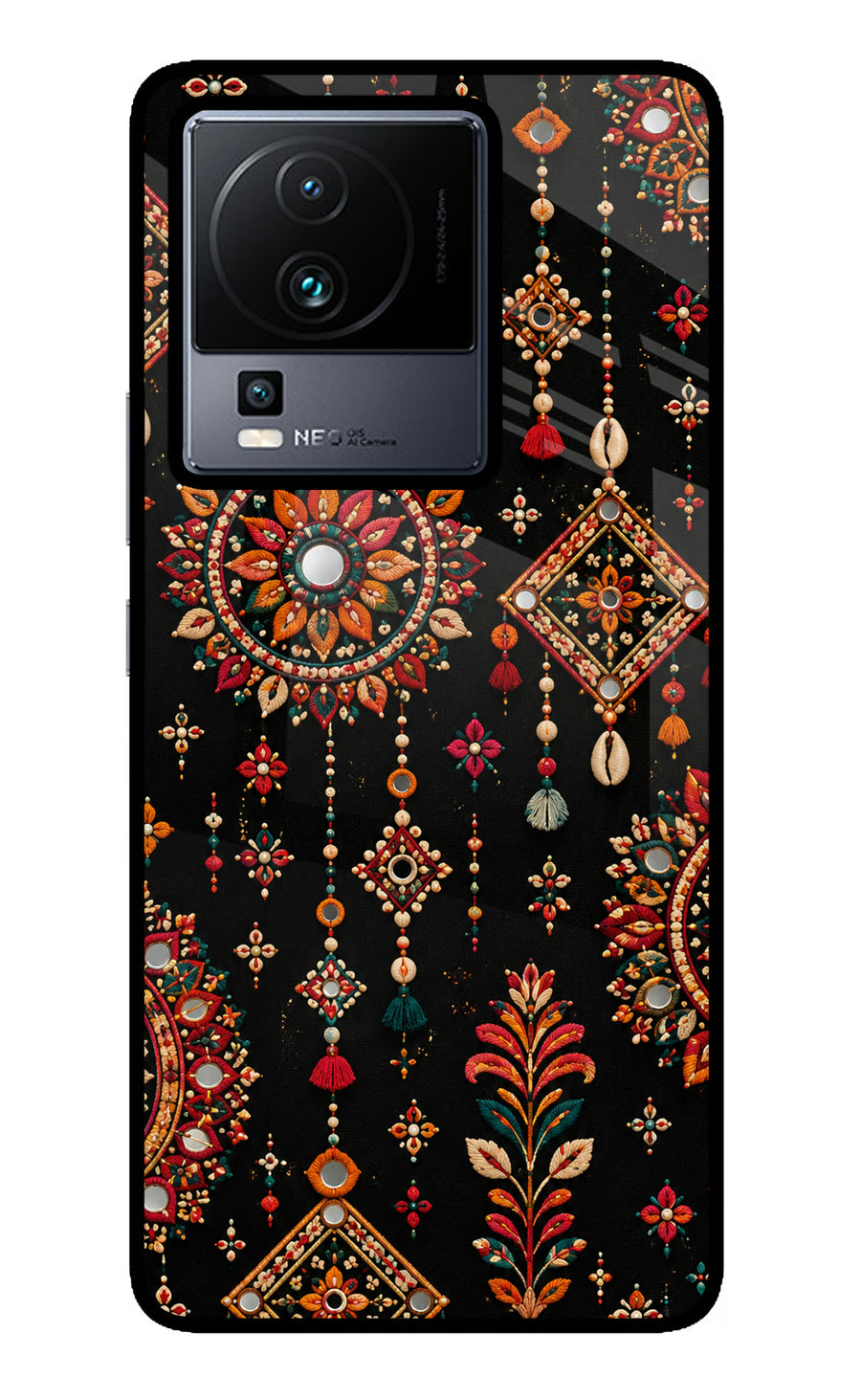 Boho Noir iQOO Neo 7 Back Cover, Metal case