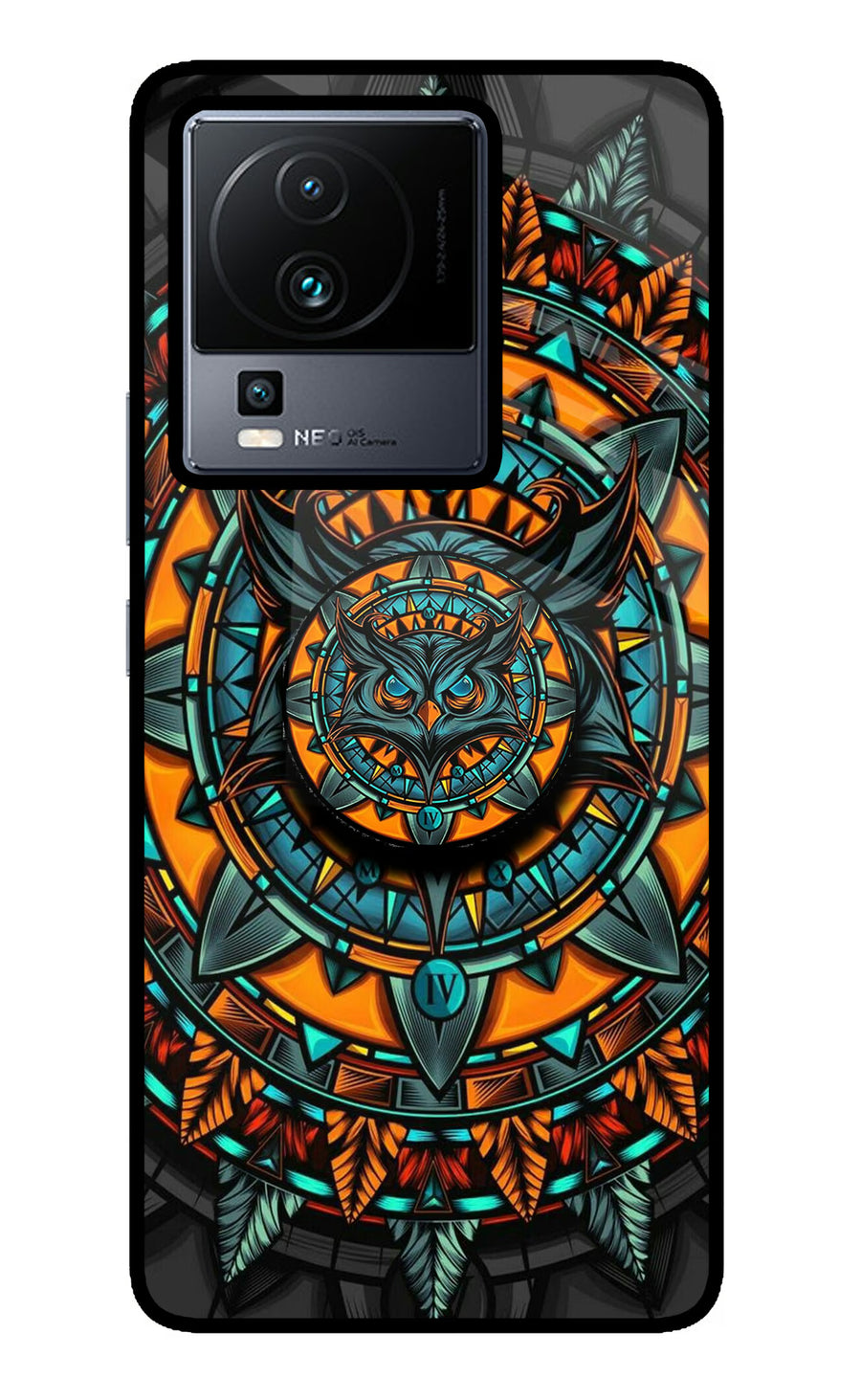 Angry Owl iQOO Neo 7 Pop Case, Metal case