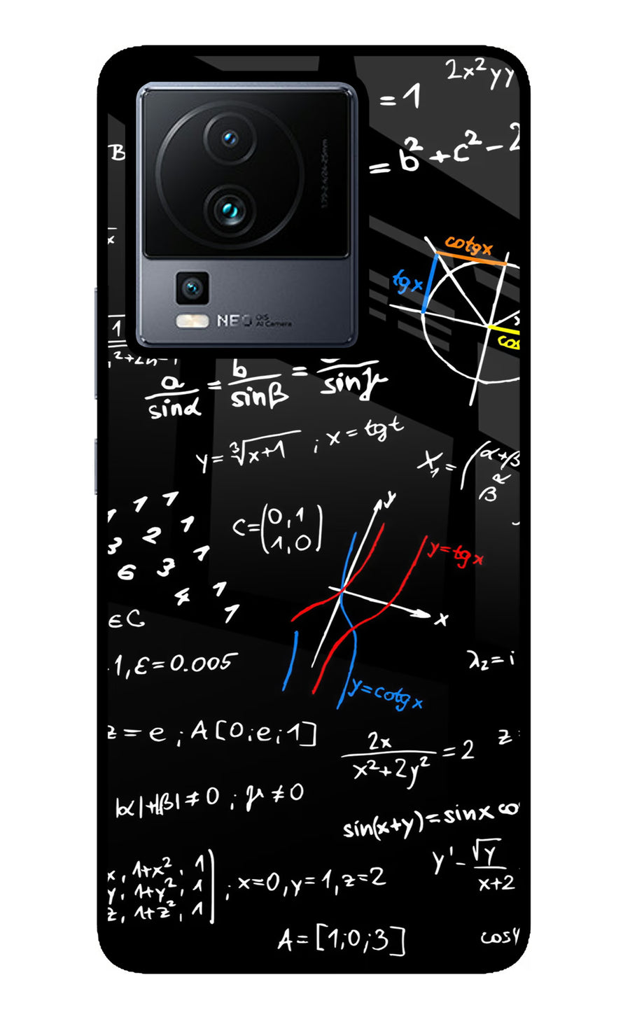 Mathematics Formula iQOO Neo 7 Pro Back Cover, Metal case