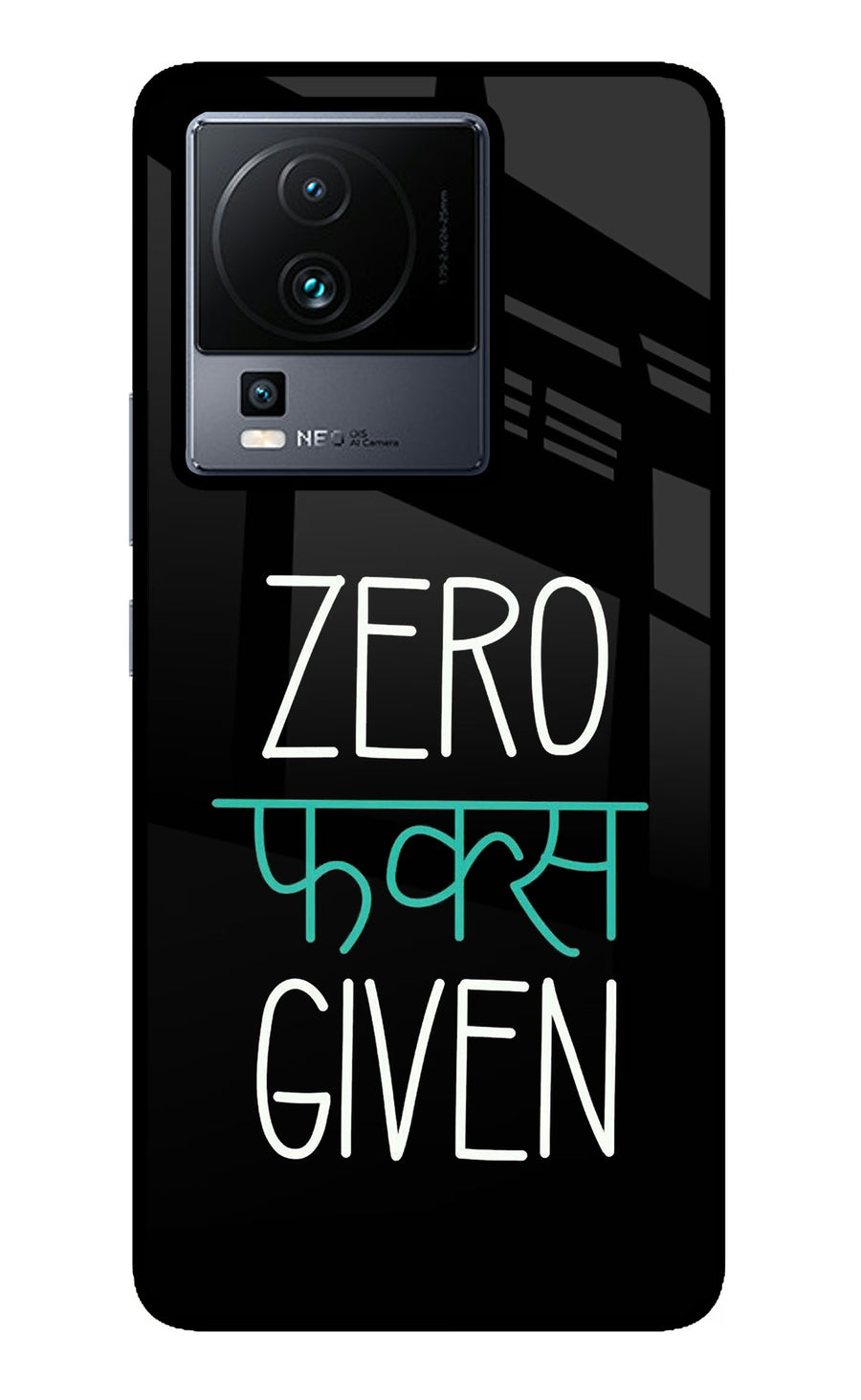 Zero Fucks Given iQOO Neo 7 Pro Back Cover, Metal case