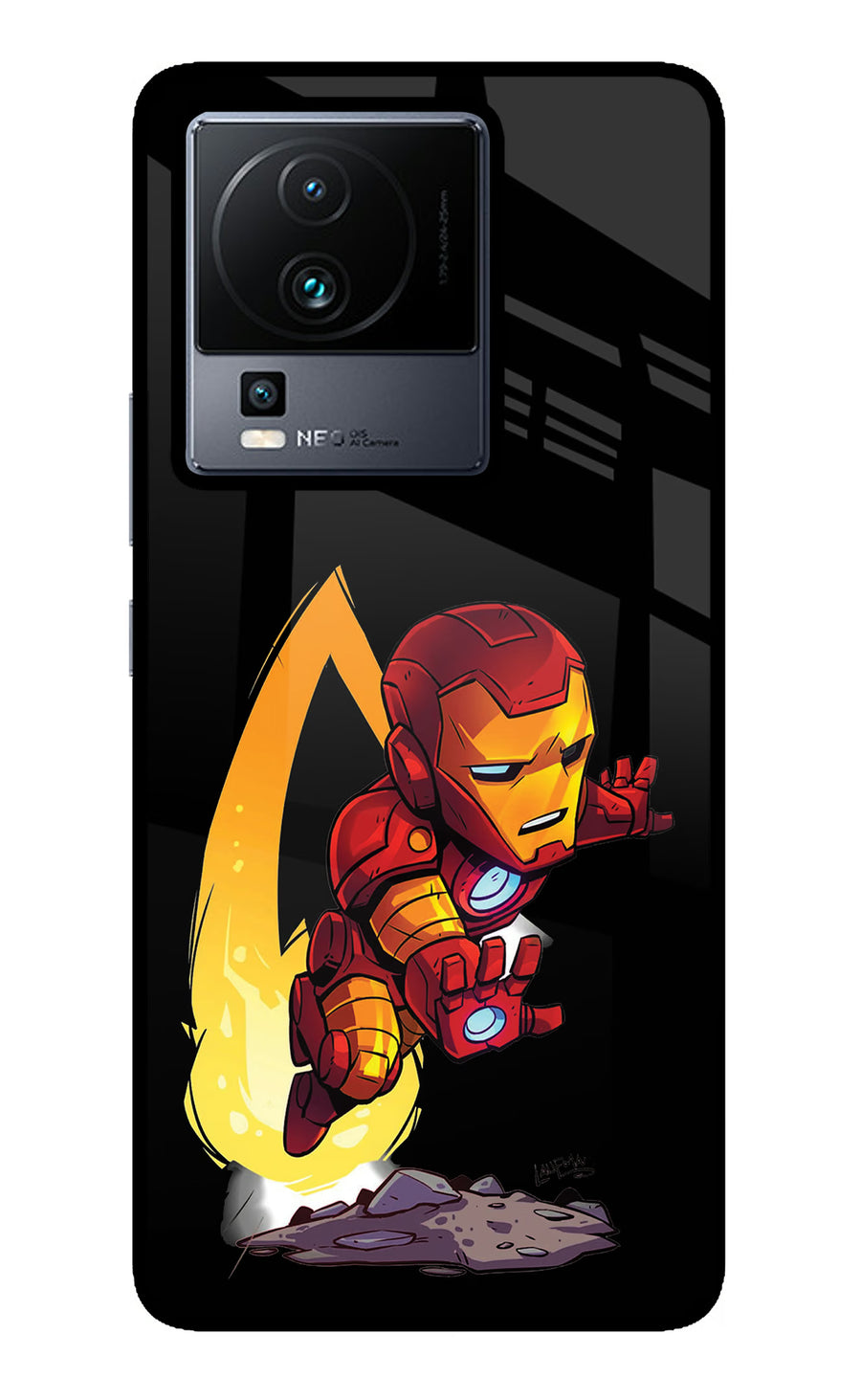 IronMan iQOO Neo 7 Pro Back Cover, Metal case