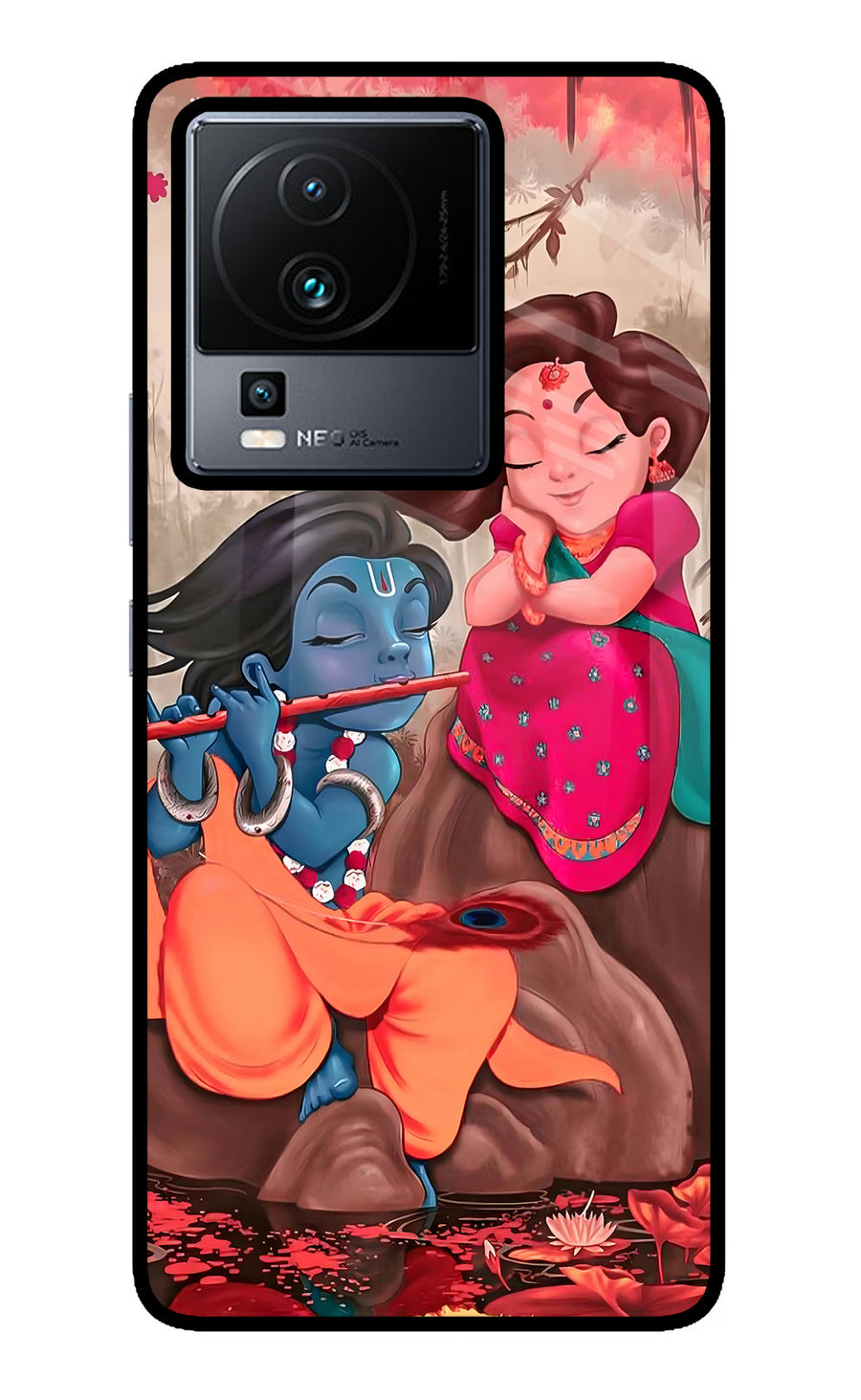 Radhe Krishna iQOO Neo 7 Pro Back Cover, Metal case