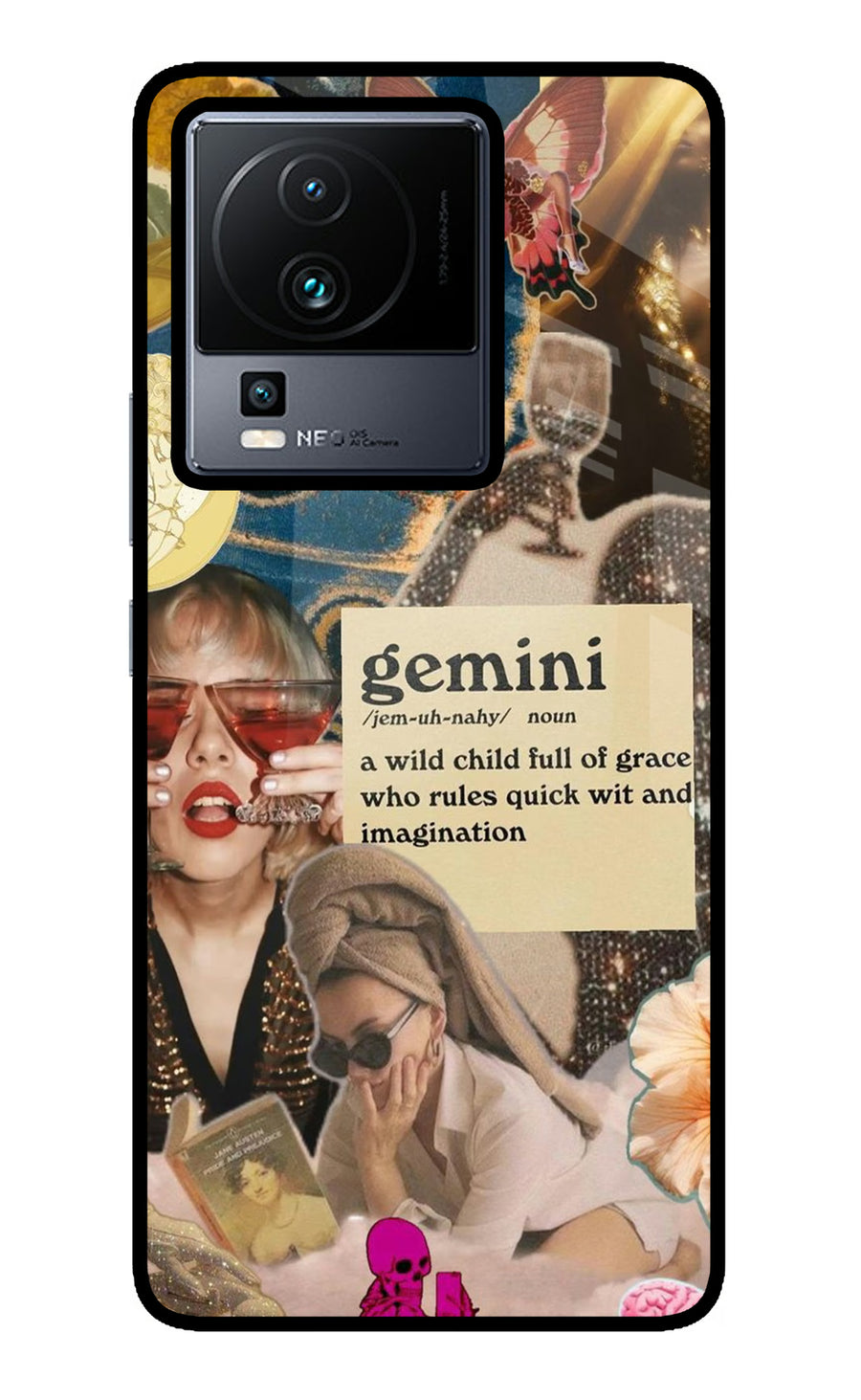 Gemini Zodiac iQOO Neo 7 Pro Back Cover, Metal case