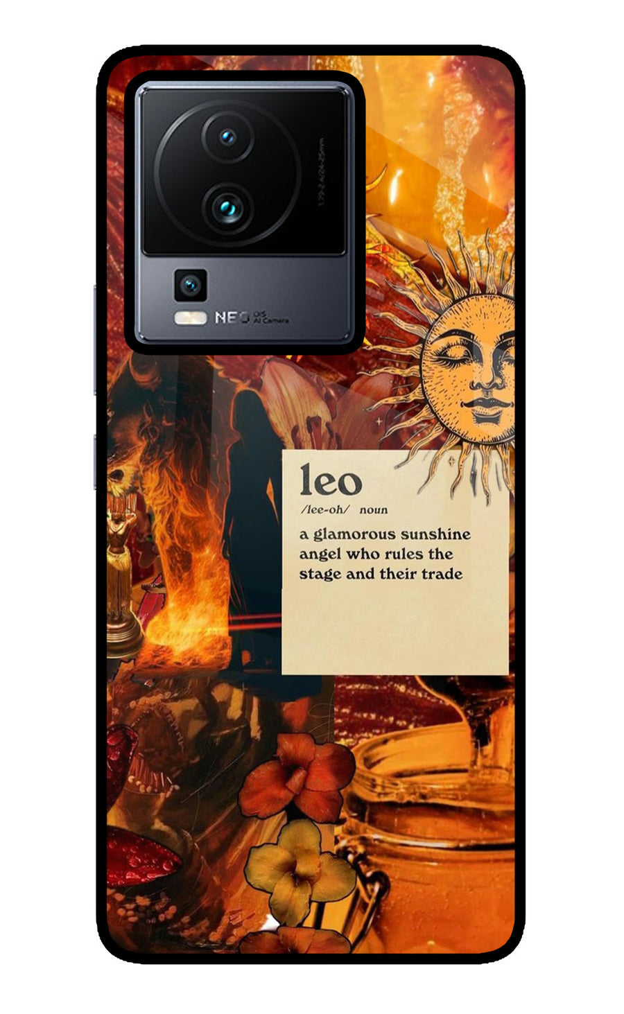 Leo Zodiac iQOO Neo 7 Pro Back Cover, Metal case
