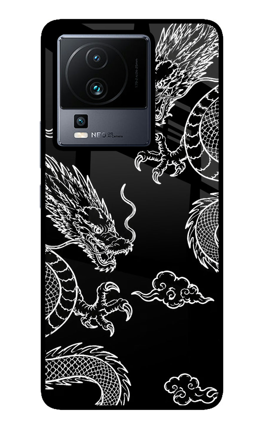 Twin Dragons iQOO Neo 7 Pro Back Cover, Metal case