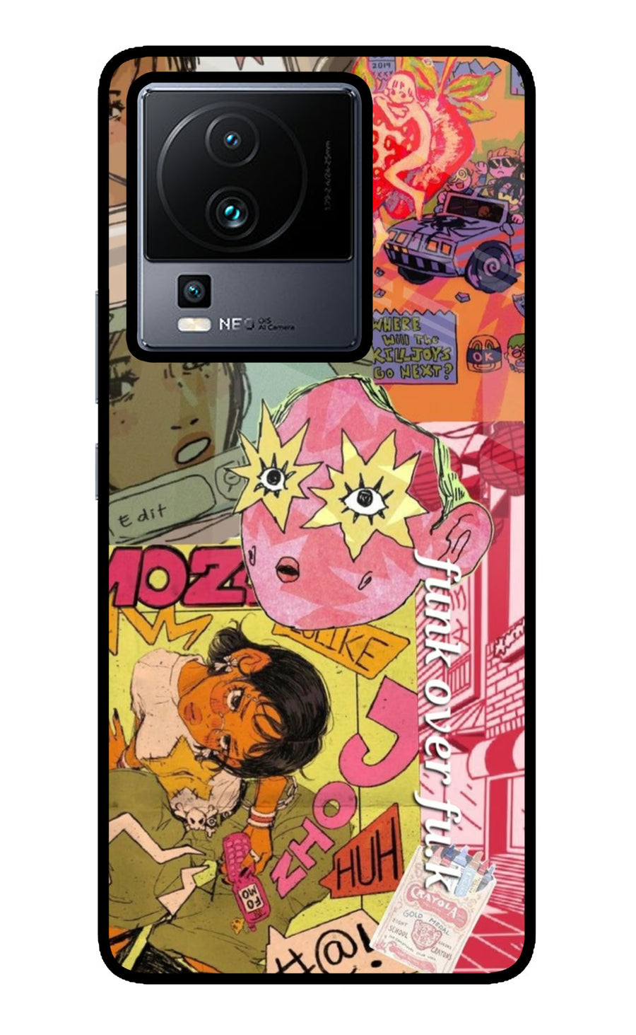 Funkover iQOO Neo 7 Pro Back Cover, Metal case