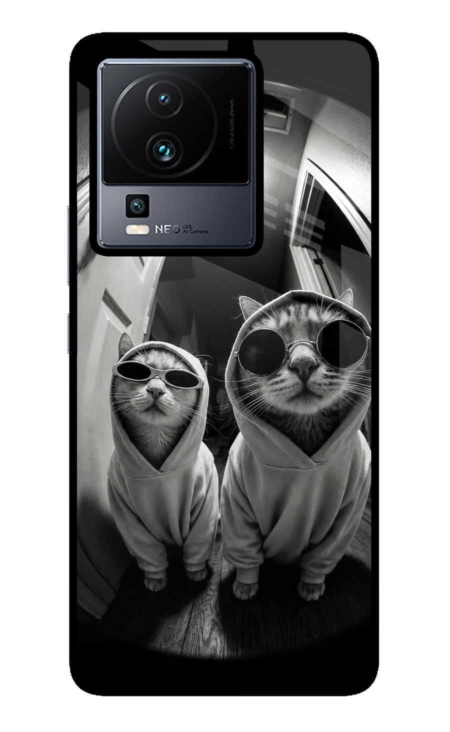 Hood Cats iQOO Neo 7 Pro Back Cover, Metal case