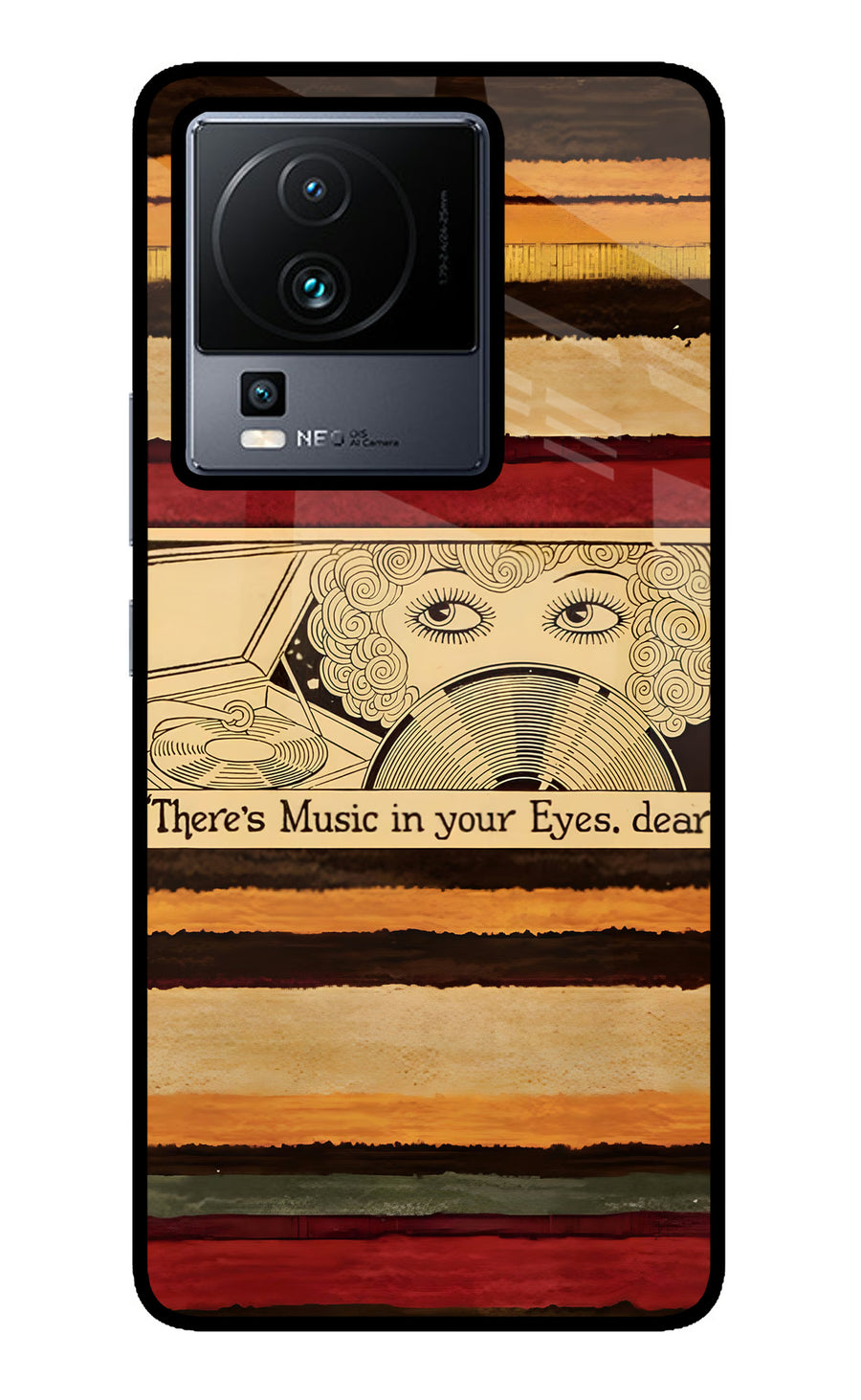 Vinyl Stripes iQOO Neo 7 Pro Back Cover, Metal case