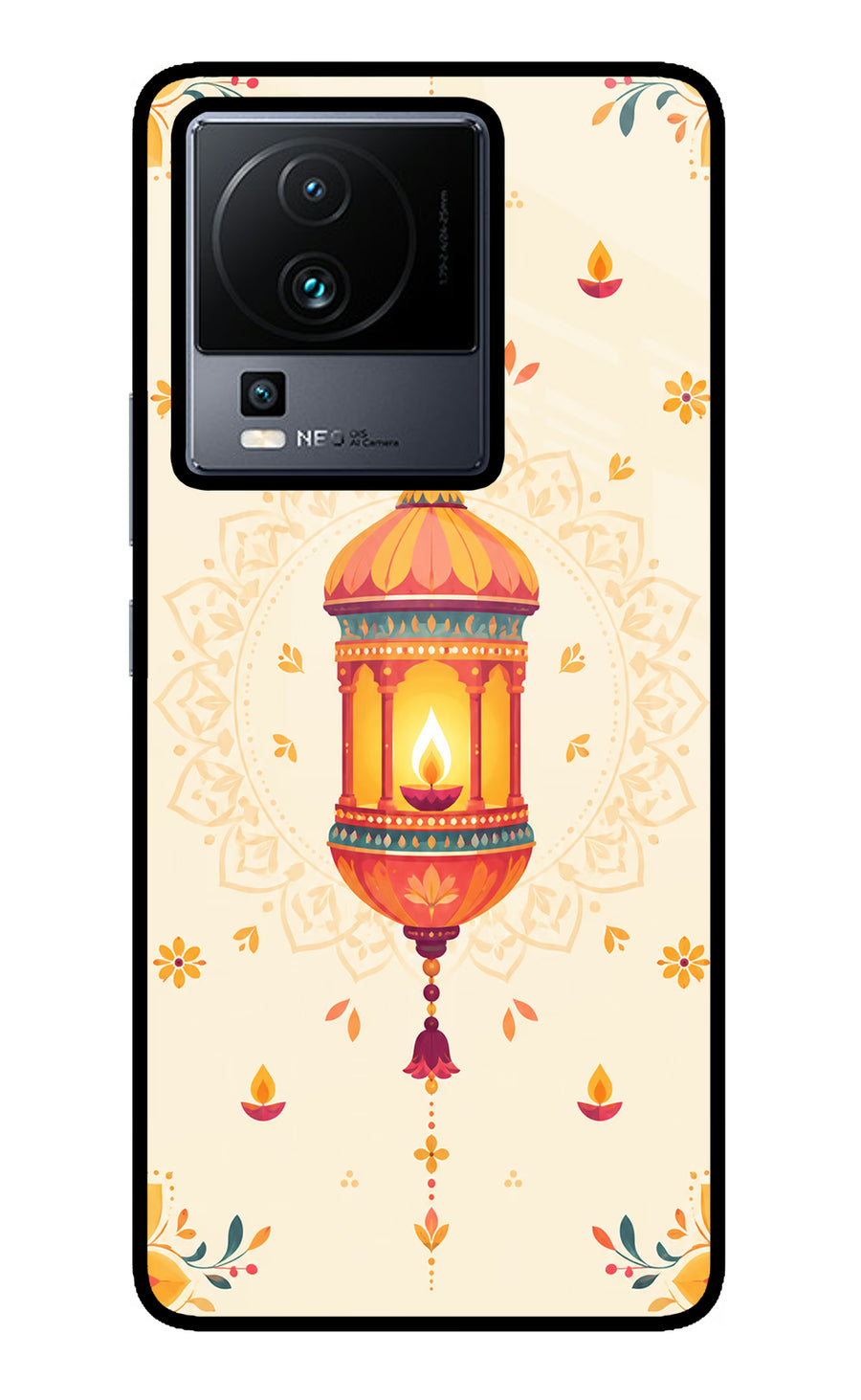 Golden Lantern iQOO Neo 7 Pro Back Cover, Metal case