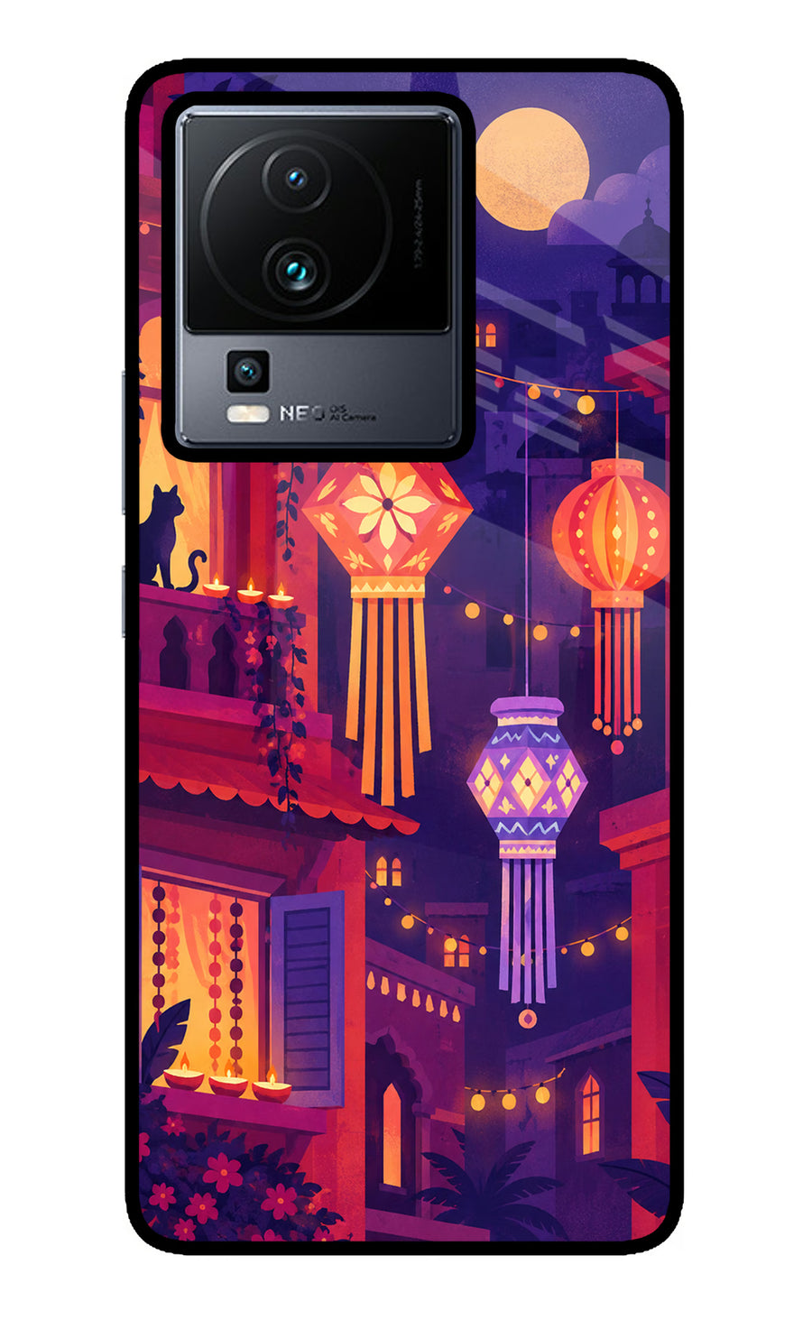 Lantern Lane iQOO Neo 7 Pro Back Cover, Metal case